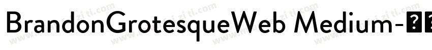 BrandonGrotesqueWeb Medium字体转换